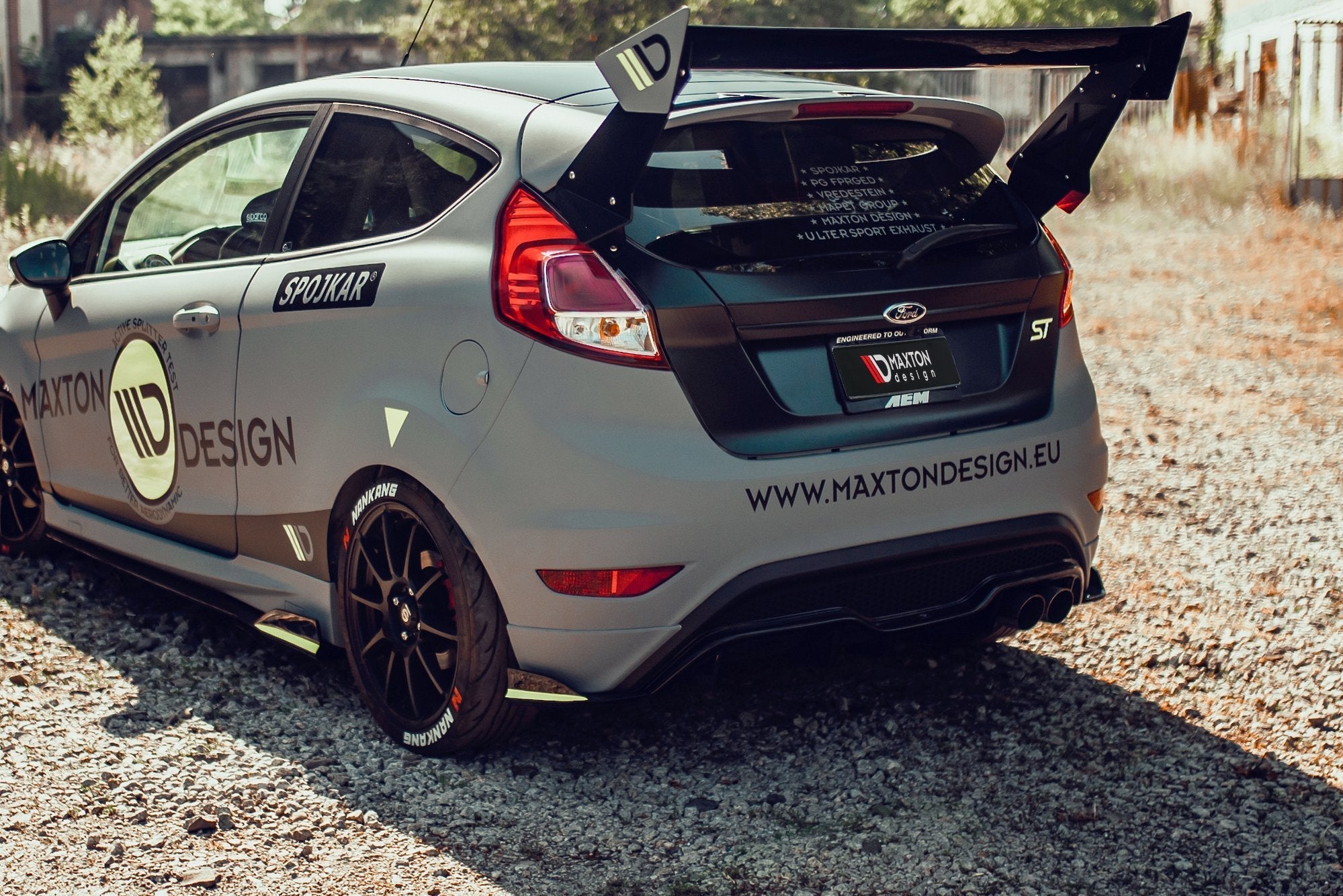 Maxton Design - Heck Ansatz Flaps Diffusor für Ford Fiesta 7 ST Facelift - Aerowerk.