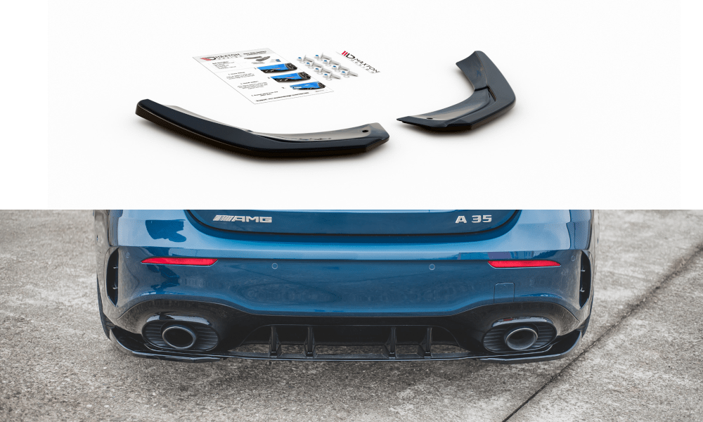 Maxton Design - Heck Ansatz Flaps Diffusor für Mercedes A35 AMG Aero Hatchback W177 - Aerowerk.