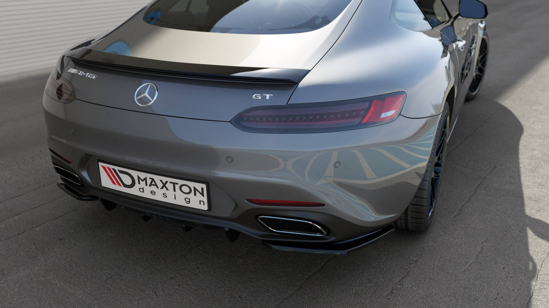Maxton Design - Heck Ansatz Flaps Diffusor für Mercedes - AMG GT / GT S C190 Facelift - Aerowerk.