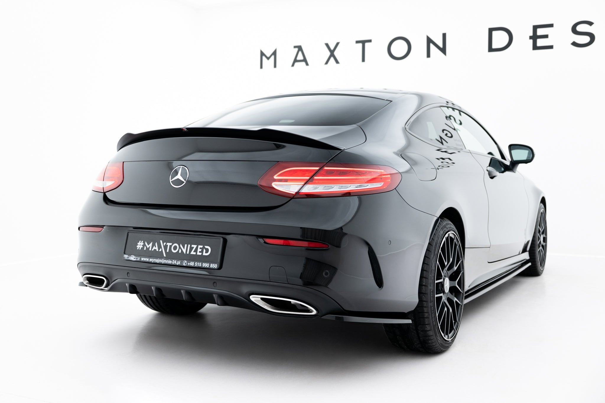 Maxton Design - Heck Ansatz Flaps Diffusor für MERCEDES - BENZ C - KLASSE W205 COUPE AMG - LINE - Aerowerk.