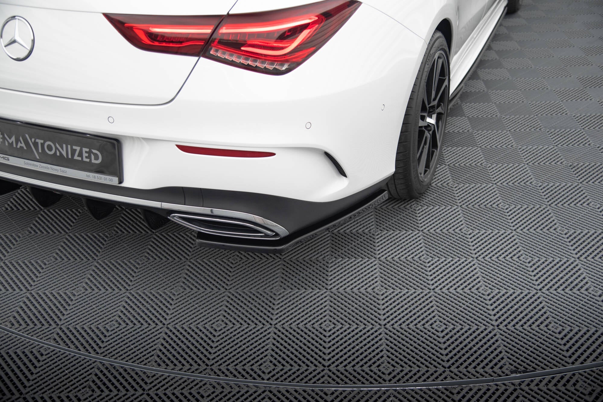 Maxton Design - Heck Ansatz Flaps Diffusor für Mercedes - Benz CLA AMG - Line X118 - Aerowerk.