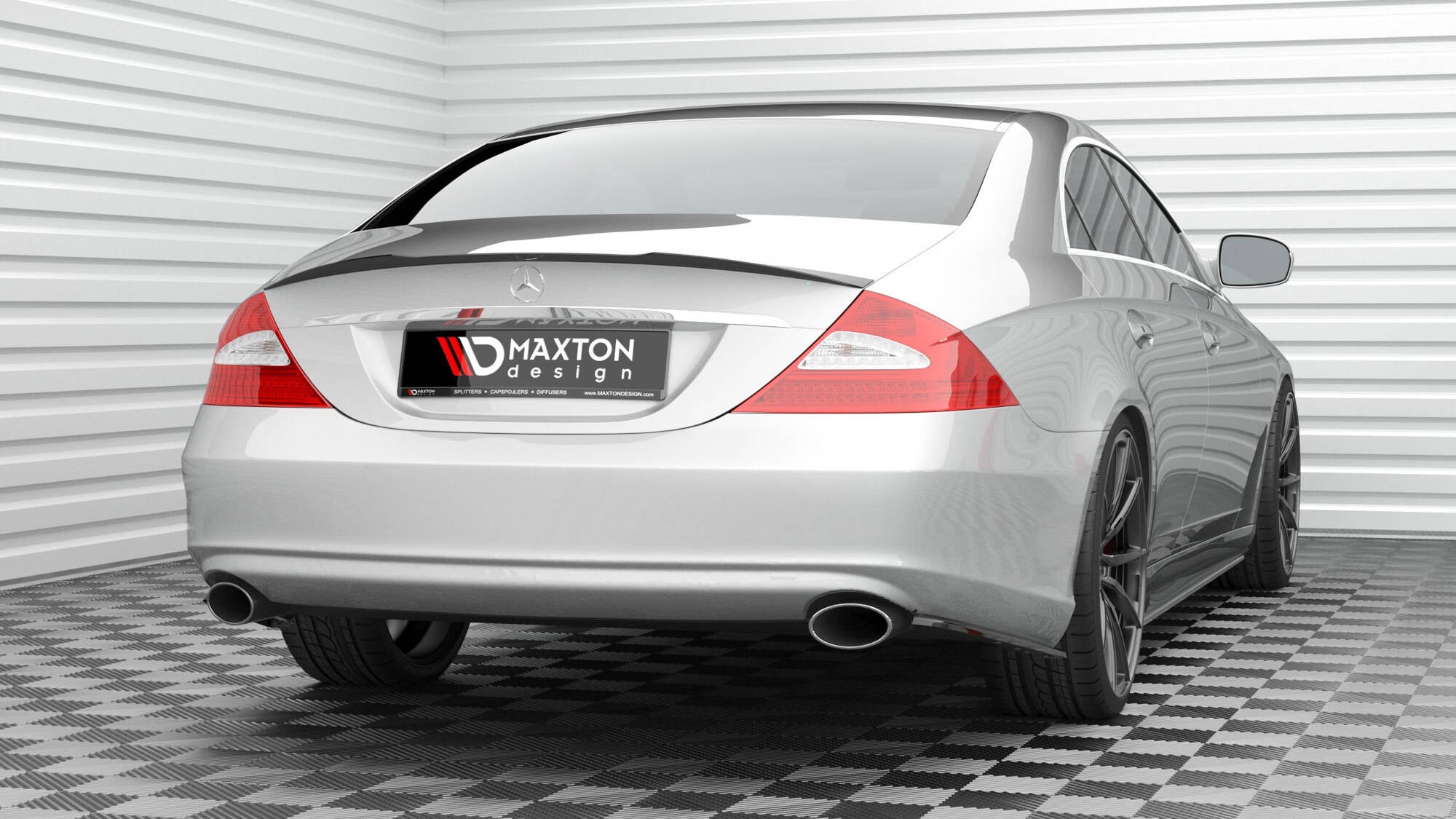 Maxton Design - Heck Ansatz Flaps Diffusor für Mercedes - Benz CLS C219 - Aerowerk.