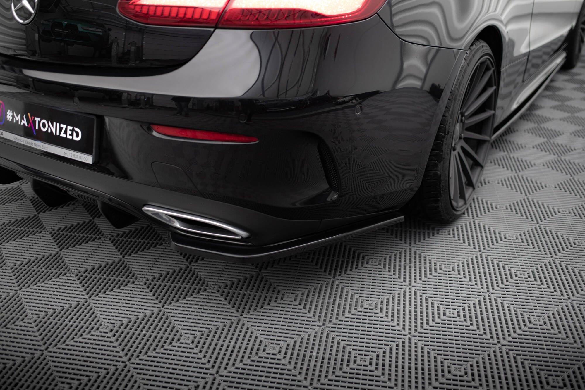 Maxton Design - Heck Ansatz Flaps Diffusor für Mercedes - Benz E - Klasse W213 Coupe(C238) / Cabriolet (A238) AMG - Line - Aerowerk.