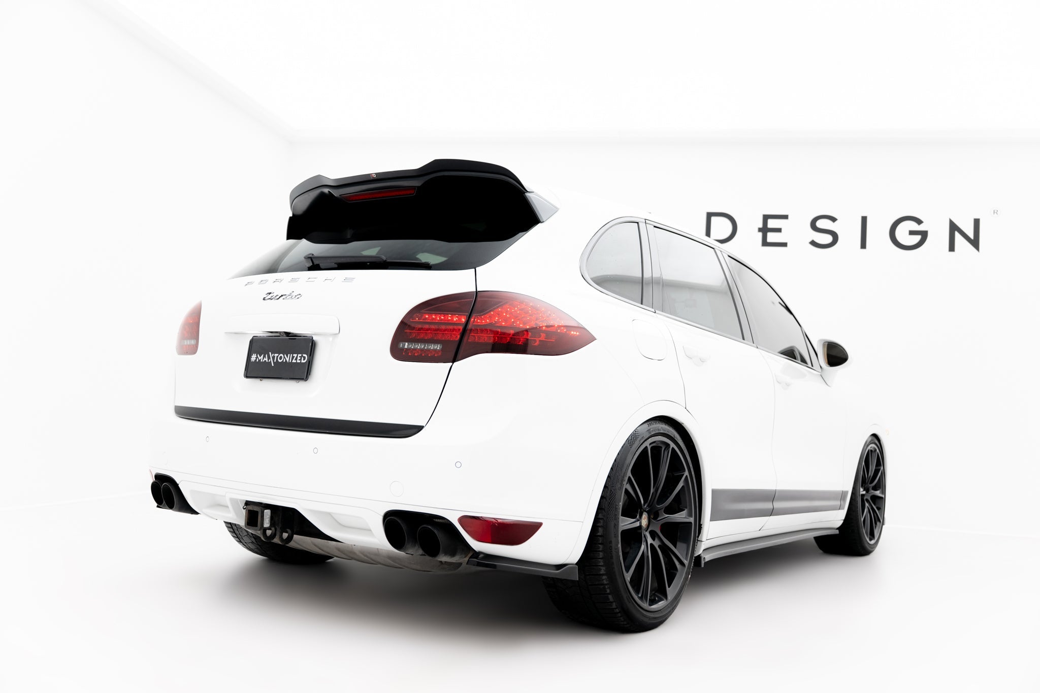 Maxton Design - Heck Ansatz Flaps Diffusor für Porsche Cayenne Turbo / Standard Mk2 - Aerowerk.