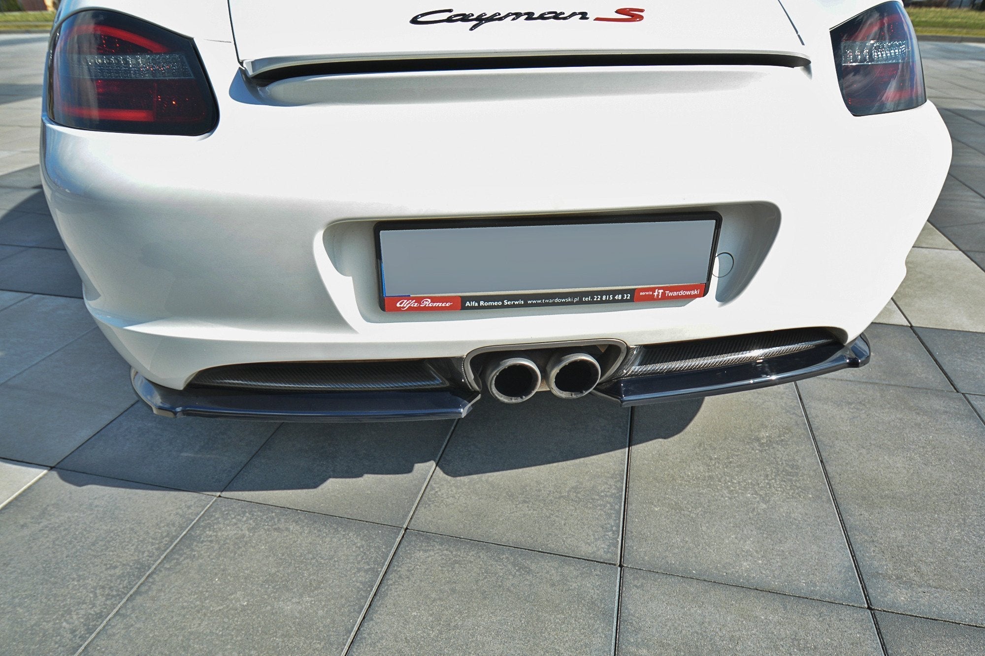 Maxton Design - Heck Ansatz Flaps Diffusor für PORSCHE CAYMAN S 987C - Aerowerk.