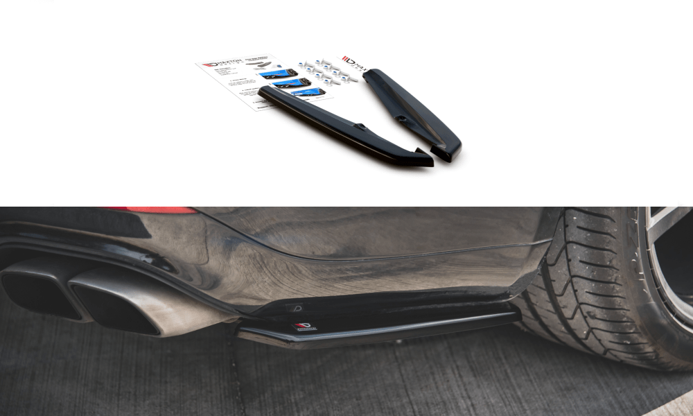 Maxton Design - Heck Ansatz Flaps Diffusor für Porsche Panamera Turbo 970 Facelift Carbon Look - Aerowerk.