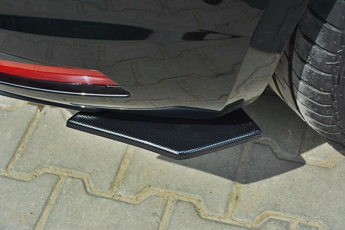 Maxton Design - Heck Ansatz Flaps Diffusor für SEAT LEON III CUPRA / FR schwarz matt - Aerowerk.