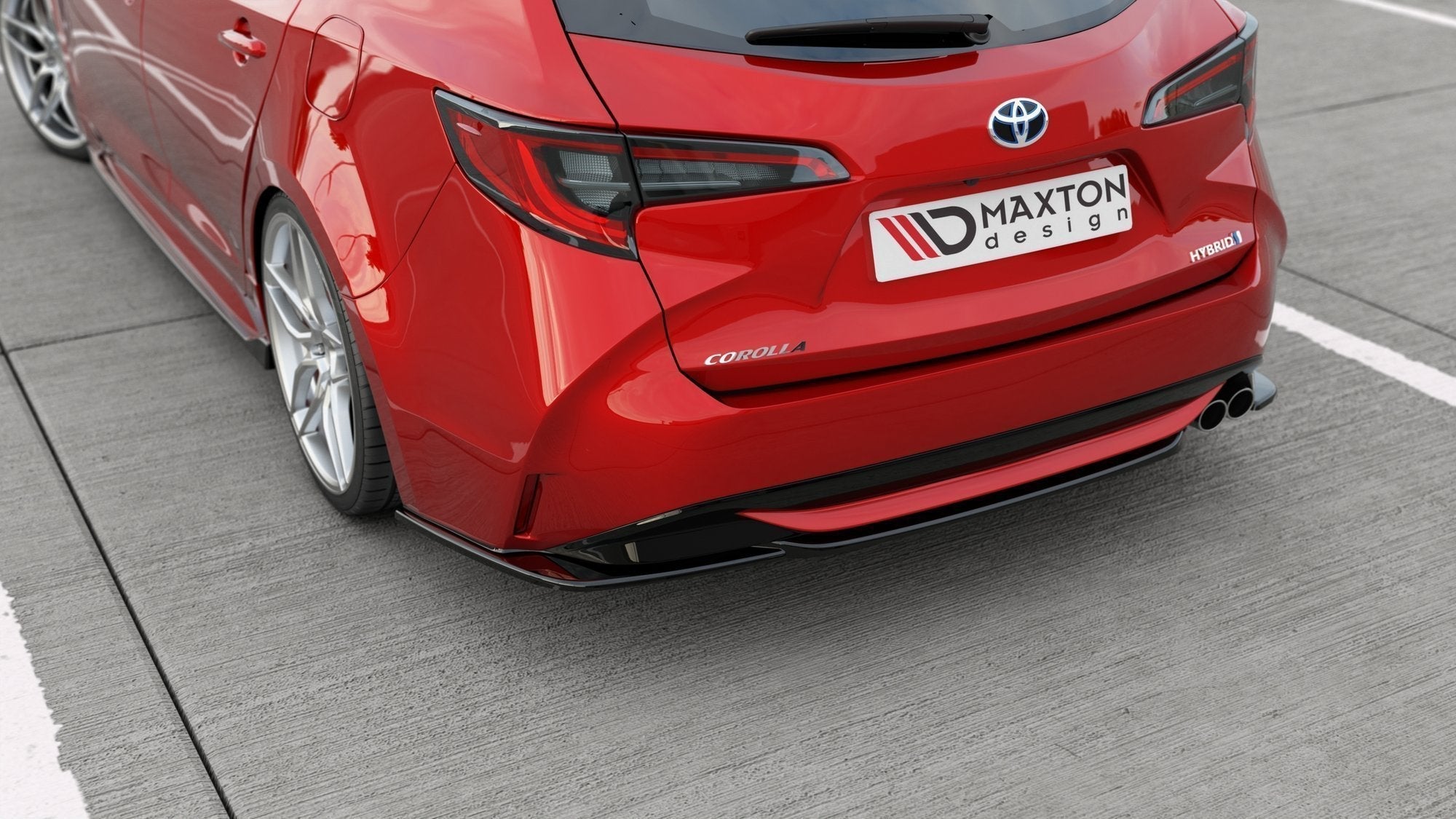Maxton Design - Heck Ansatz Flaps Diffusor für Toyota Corolla XII Touring Sports - Aerowerk.