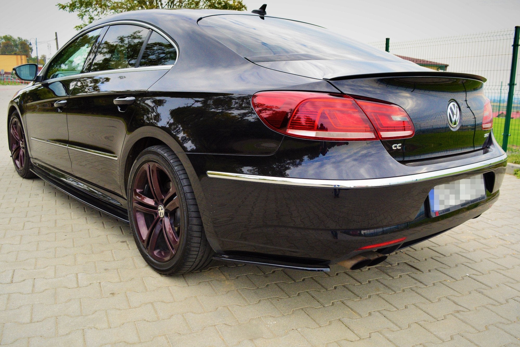 Maxton Design - Heck Ansatz Flaps Diffusor für VOLKSWAGEN CC R - LINE - Aerowerk.