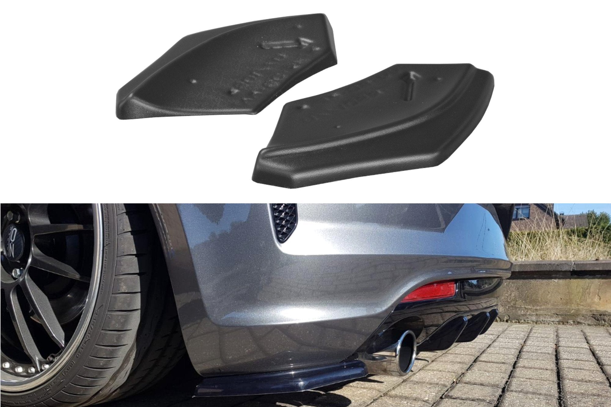Maxton Design - Heck Ansatz Flaps Diffusor für VOLKSWAGEN SCIROCCO MK.3 R FACELIFT - Aerowerk.