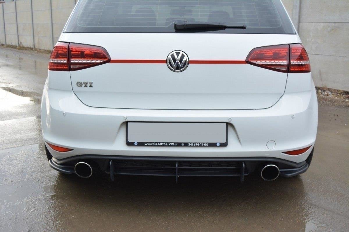 Maxton Design - Heck Ansatz Flaps Diffusor für VW GOLF 7 GTI - Aerowerk.