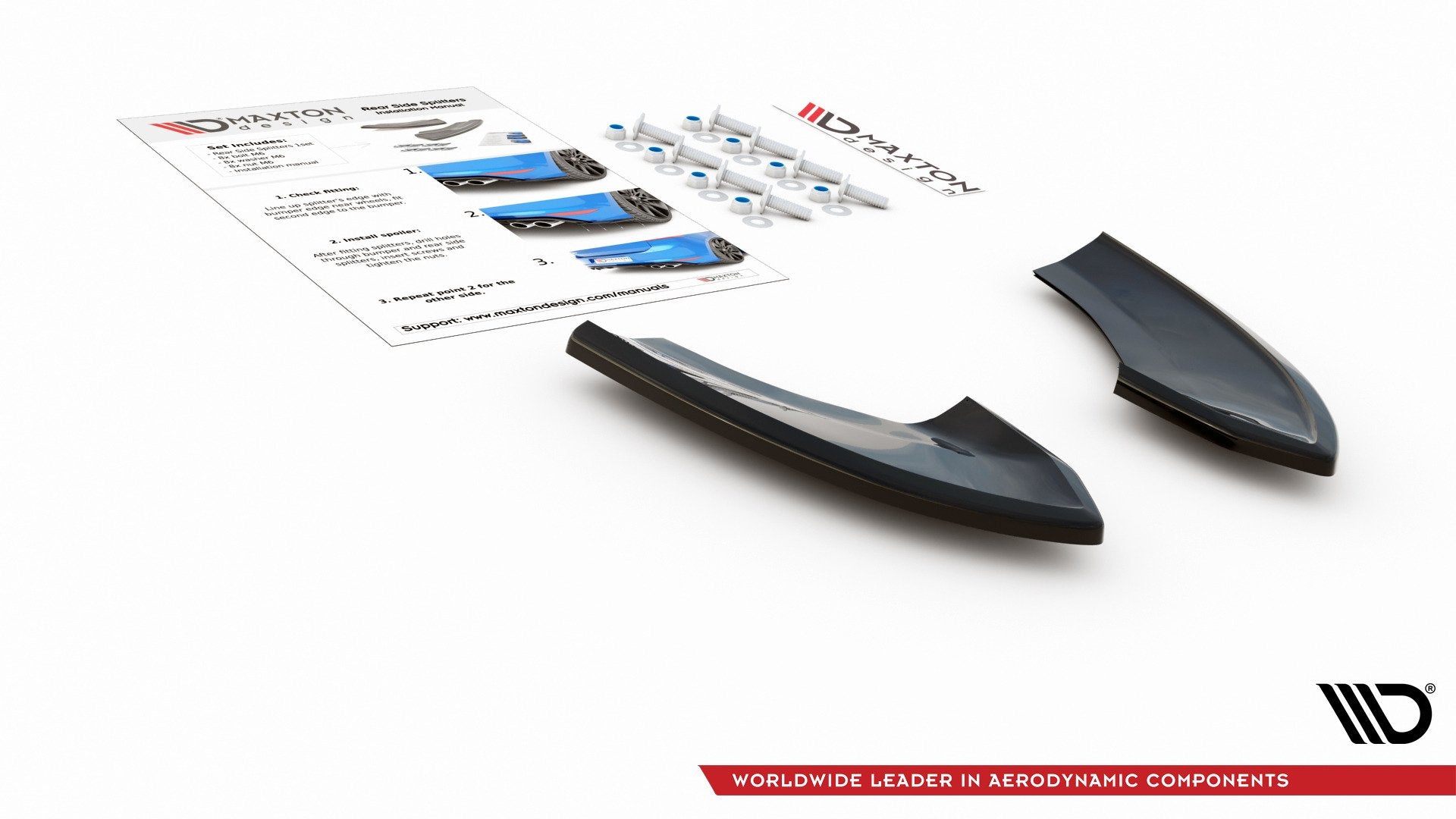 Maxton Design - Heck Ansatz Flaps Diffusor für VW Golf 7 GTI TCR - Aerowerk.