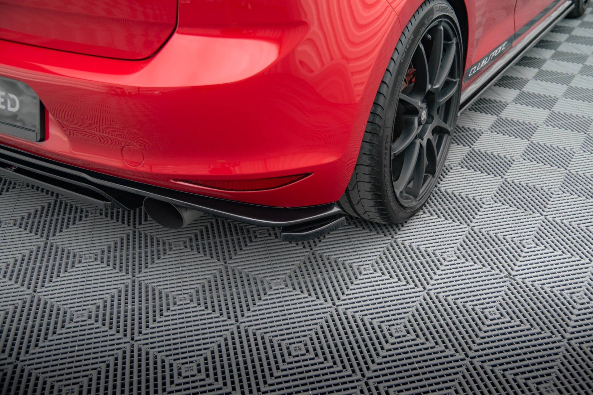 Maxton Design - Heck Ansatz Flaps Diffusor für VW GOLF Mk7 GTI CLUBSPORT - Aerowerk.