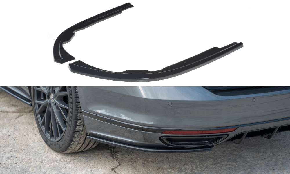 Maxton Design - Heck Ansatz Flaps Diffusor für VW Passat R - Line B8 - Aerowerk.