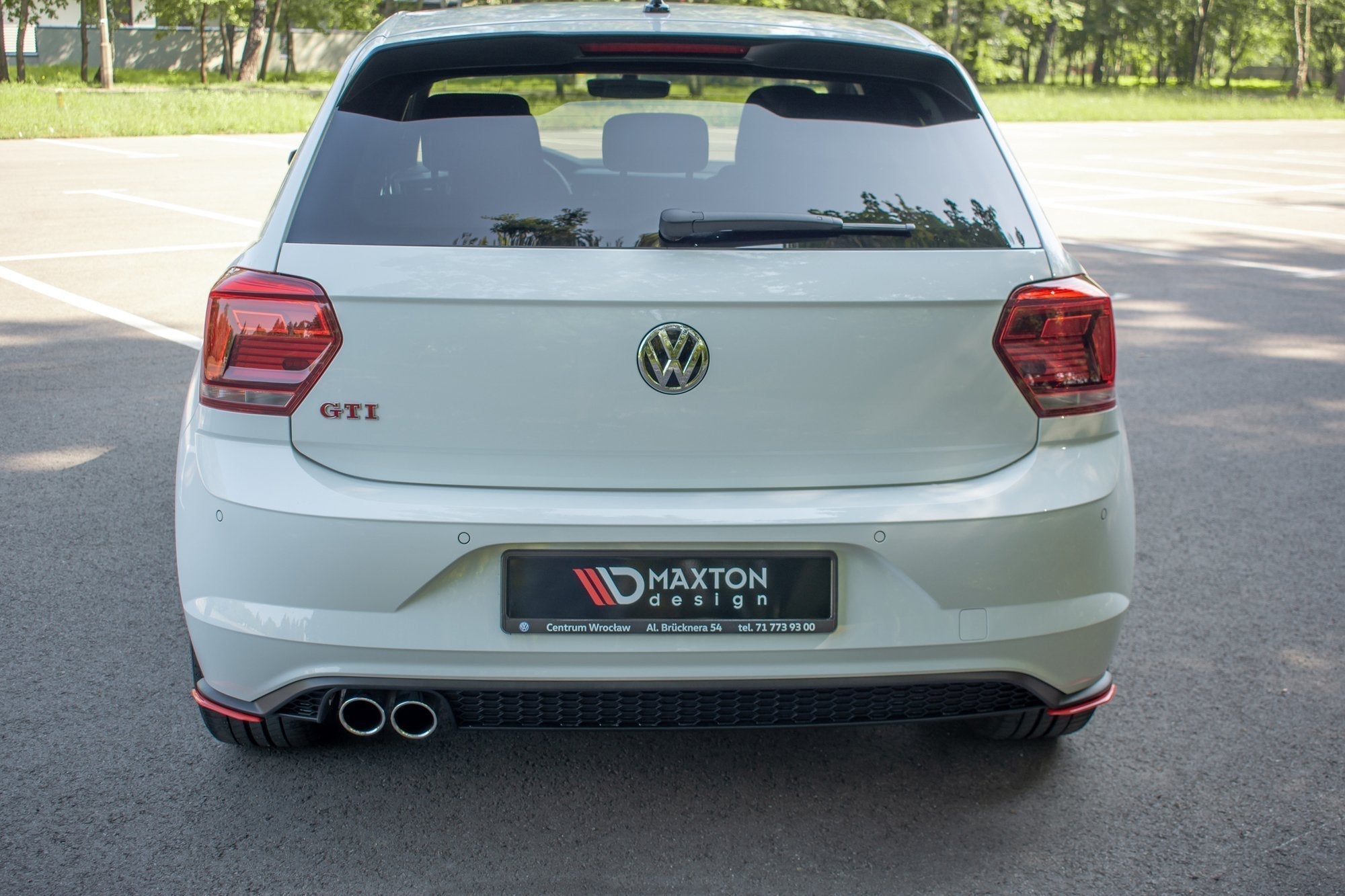 Maxton Design - Heck Ansatz Flaps Diffusor für VW Polo GTI Mk6 - Aerowerk.