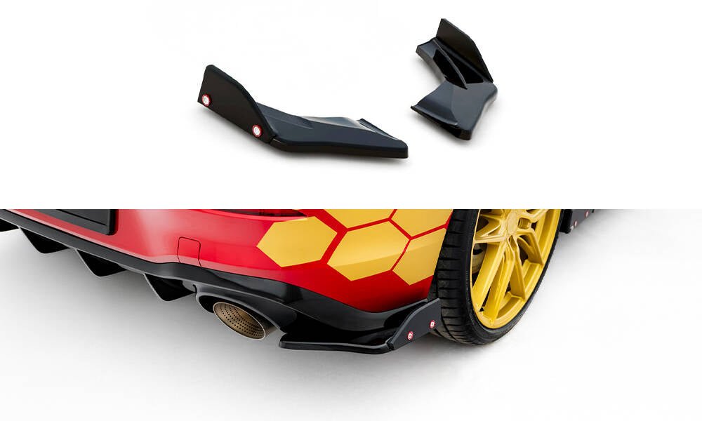 Maxton Design - Heck Ansatz Flaps Diffusor V1 + Flaps für VW Golf GTI Clubsport Mk8 Facelift - Aerowerk.