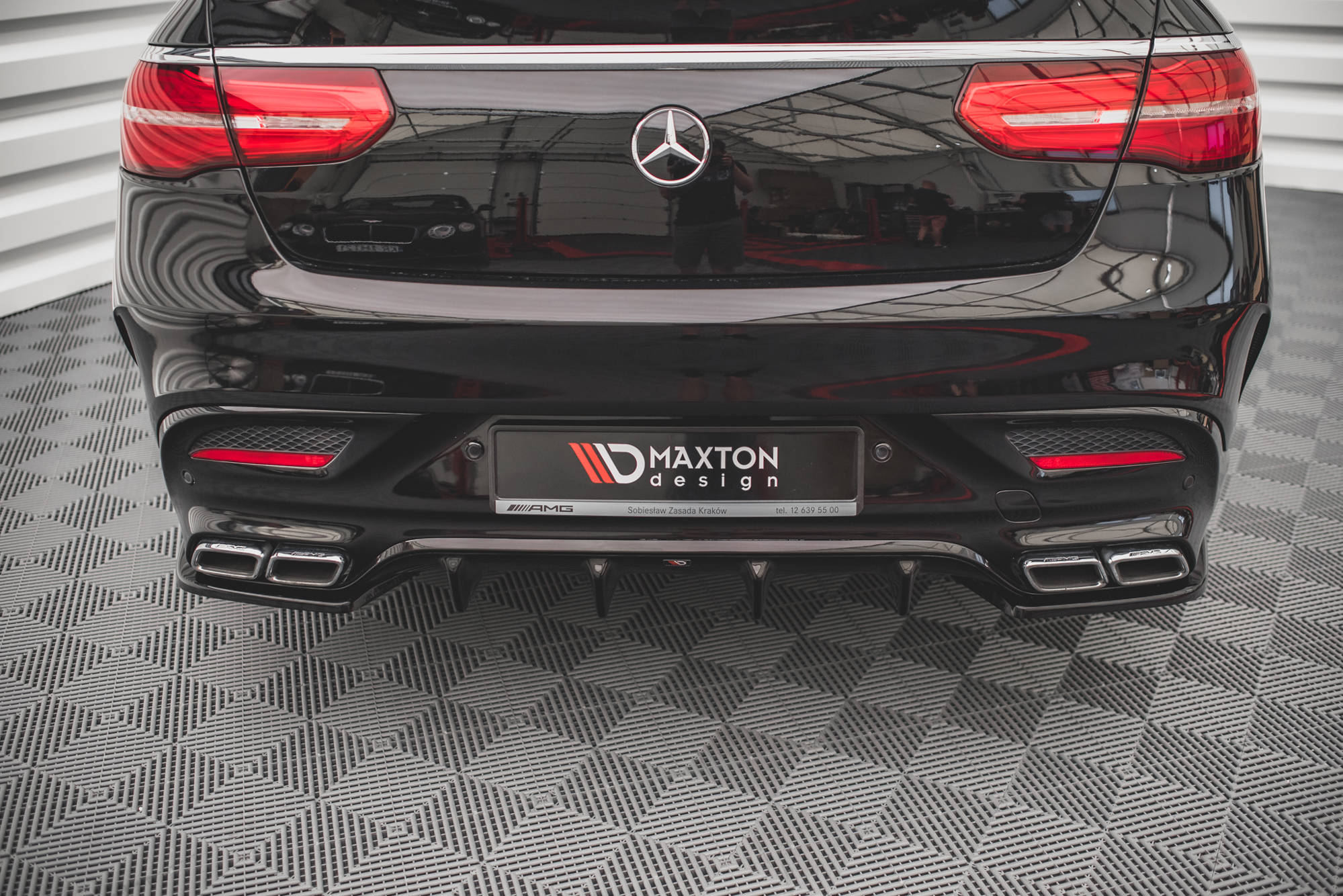 Maxton Design - Heck Ansatz Flaps Diffusor V1 für Mercedes - Benz GLE Coupe 63 AMG C292 - Aerowerk.