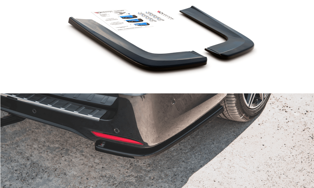 Maxton Design - Heck Ansatz Flaps Diffusor V1 für Mercedes - Benz V - Klasse AMG - Line W447 Facelift - Aerowerk.