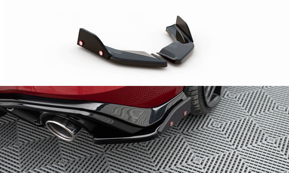 Maxton Design - Heck Ansatz Flaps Diffusor V2 + Flaps für VW Golf GTI / GTE Mk8 - Aerowerk.