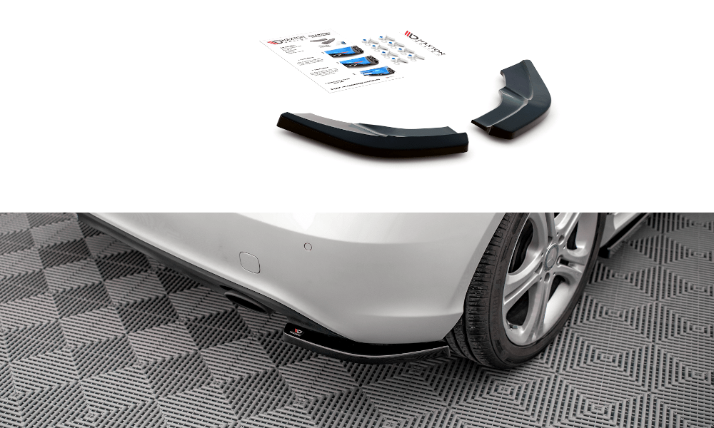 Maxton Design - Heck Ansatz Flaps Diffusor V2 für Mercedes - Benz A W176 - Aerowerk.
