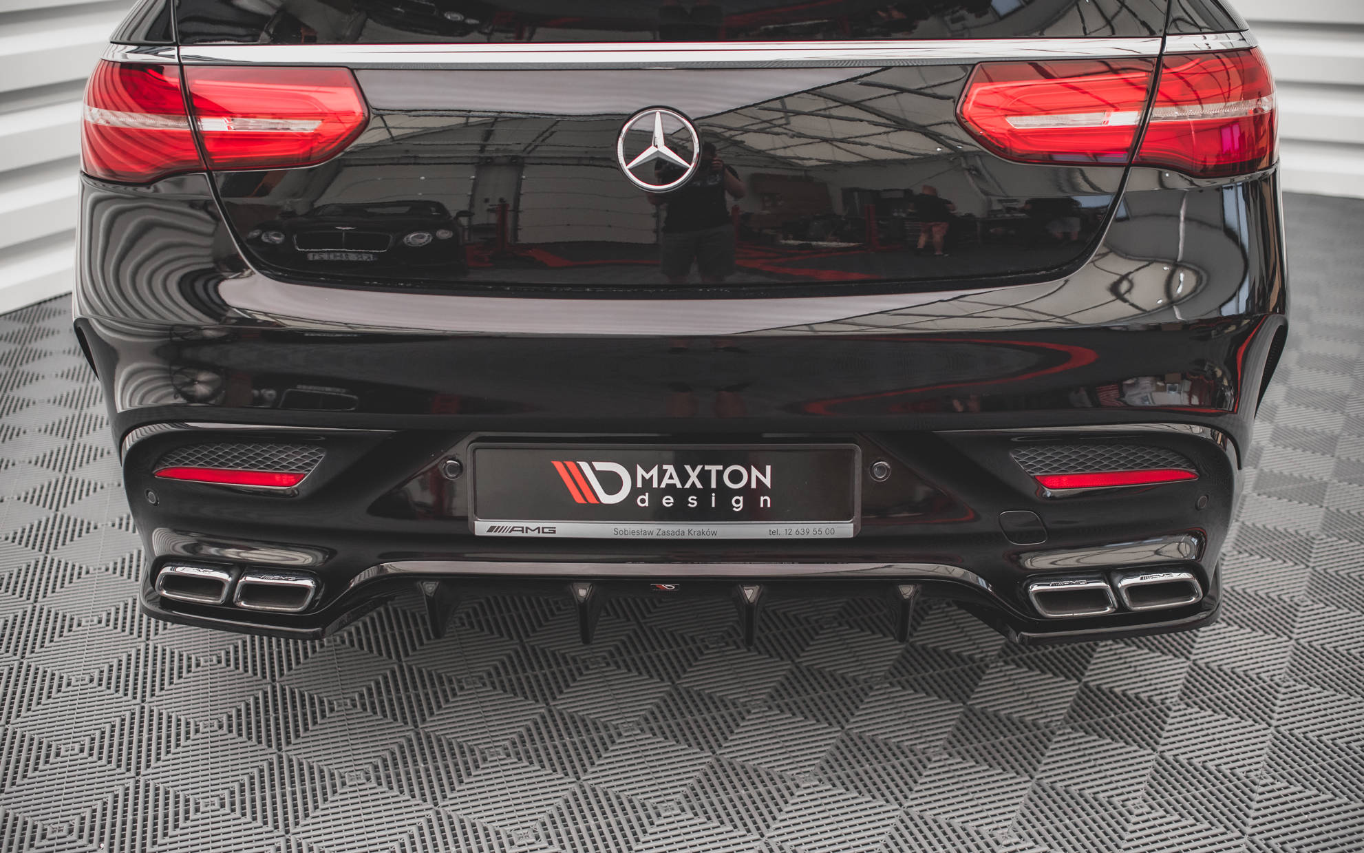 Maxton Design - Heck Ansatz Flaps Diffusor V2 für Mercedes - Benz GLE Coupe 63 AMG C292 - Aerowerk.