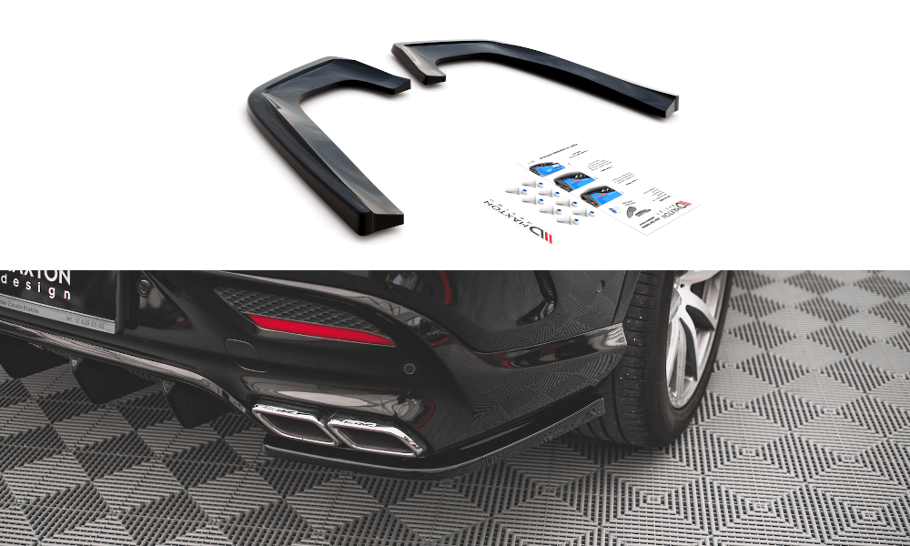 Maxton Design - Heck Ansatz Flaps Diffusor V2 für Mercedes - Benz GLE Coupe 63 AMG C292 - Aerowerk.