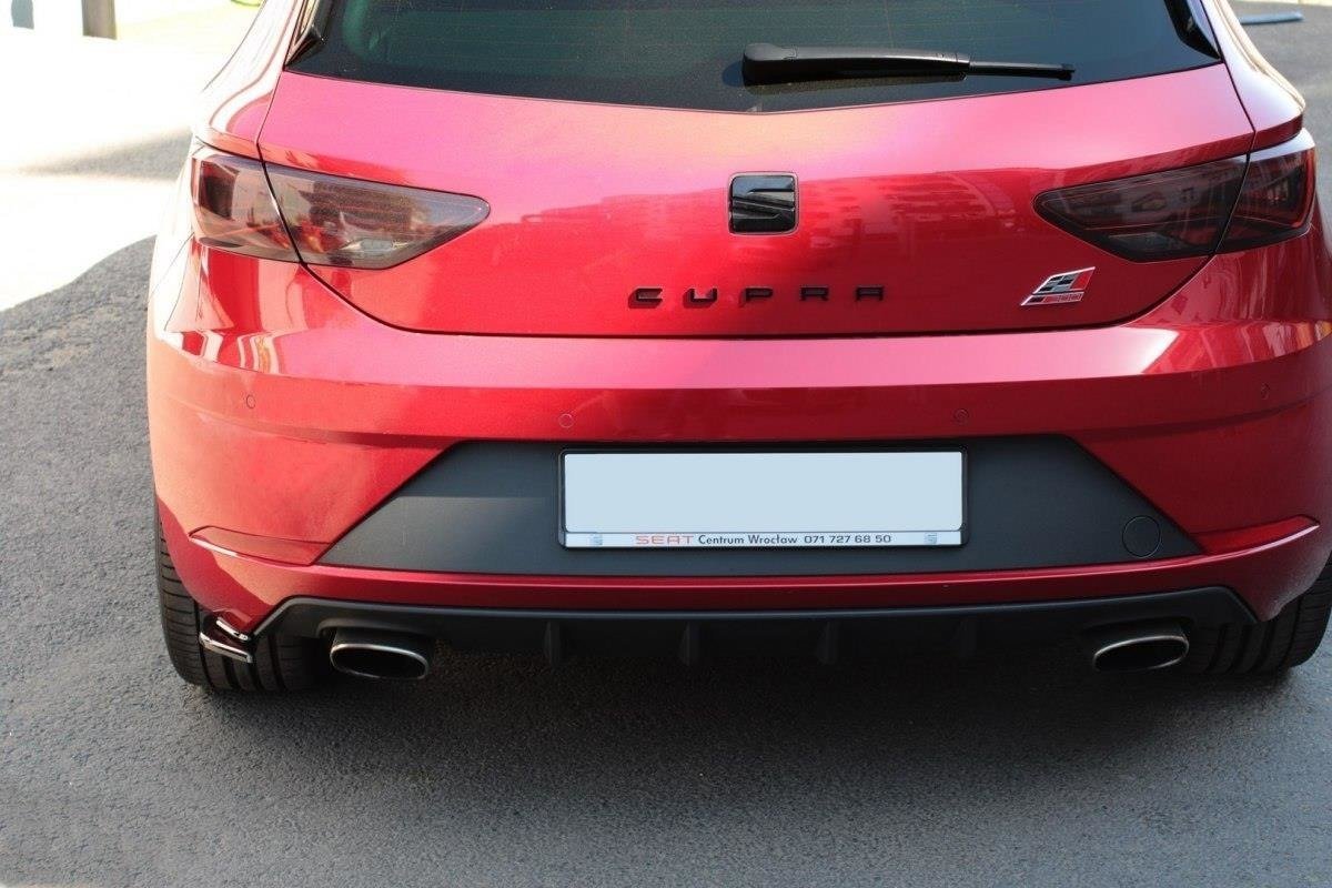 Maxton Design - Heck Ansatz Flaps Diffusor V2 für Seat Leon Cupra Mk3 FL Hatchback - Aerowerk.