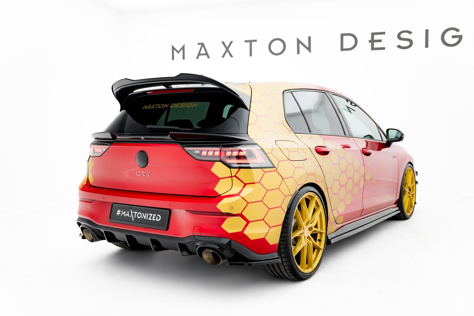 Maxton Design - Heck Ansatz Flaps Diffusor V2 für VW Golf GTI Clubsport Mk8 Facelift - Aerowerk.