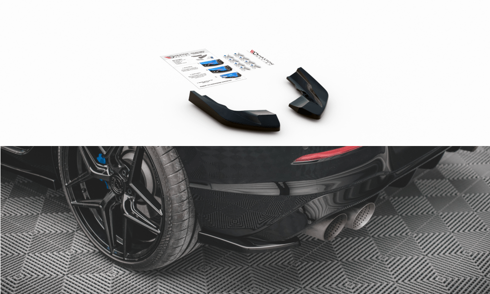 Maxton Design - Heck Ansatz Flaps Diffusor V2 für VW Golf R Mk8 Facelift - Aerowerk.