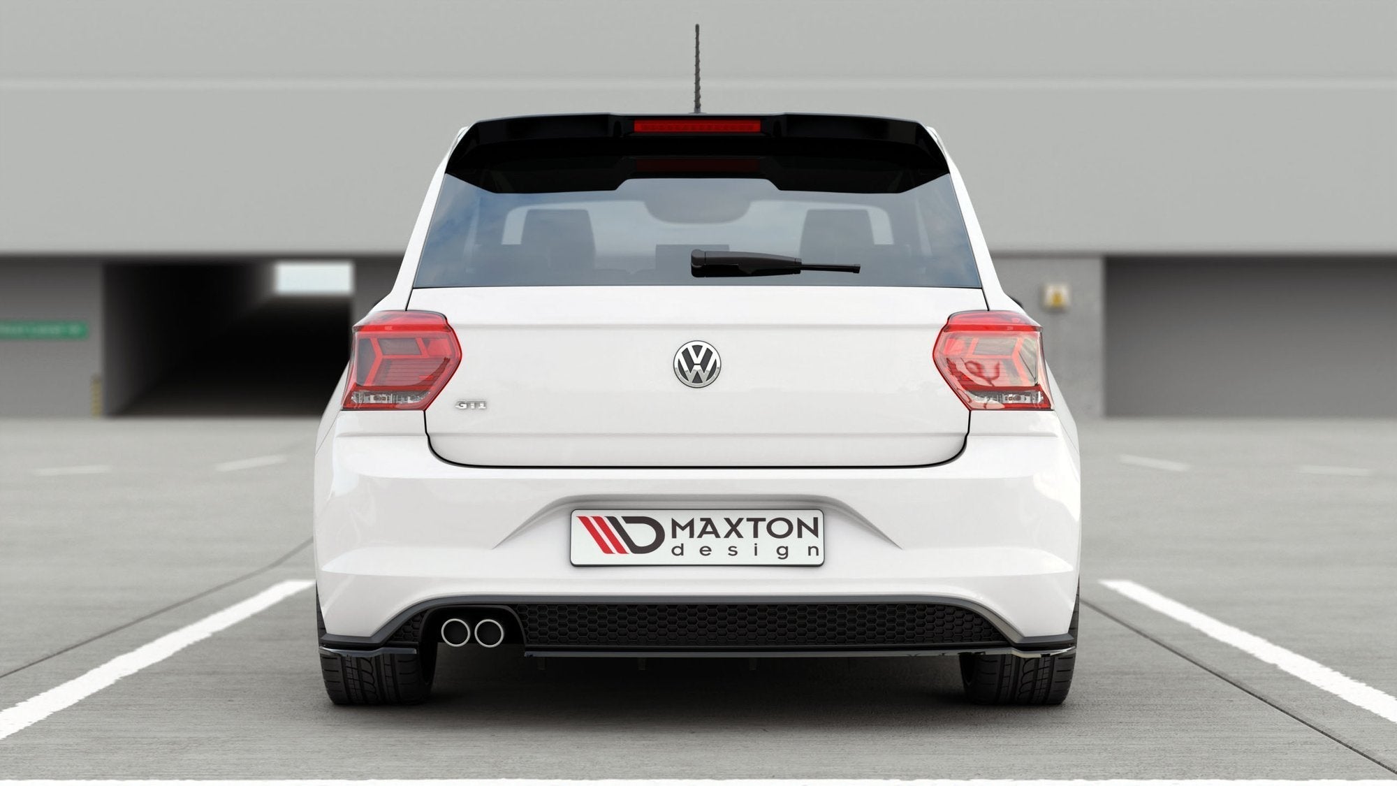 Maxton Design - Heck Ansatz Flaps Diffusor V2 für VW Polo GTI / R - line Mk6 - Aerowerk.
