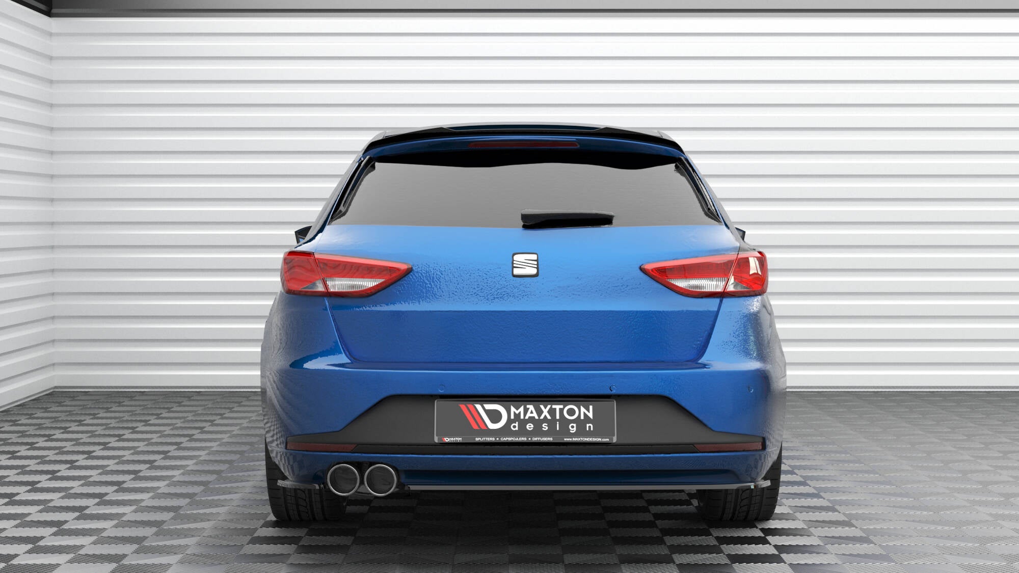 Maxton Design - Heck Ansatz Flaps Diffusor V3 für Seat Leon FR Sportstourer Mk3 - Aerowerk.