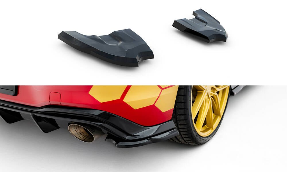 Maxton Design - Heck Ansatz Flaps Diffusor V3 für VW Golf GTI Clubsport Mk8 Facelift - Aerowerk.