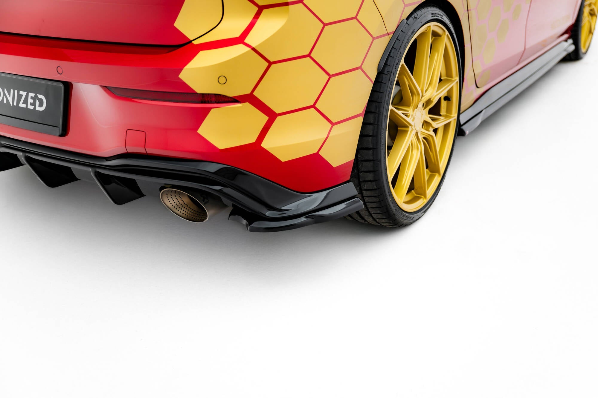 Maxton Design - Heck Ansatz Flaps Diffusor V3 für VW Golf GTI Clubsport Mk8 Facelift - Aerowerk.