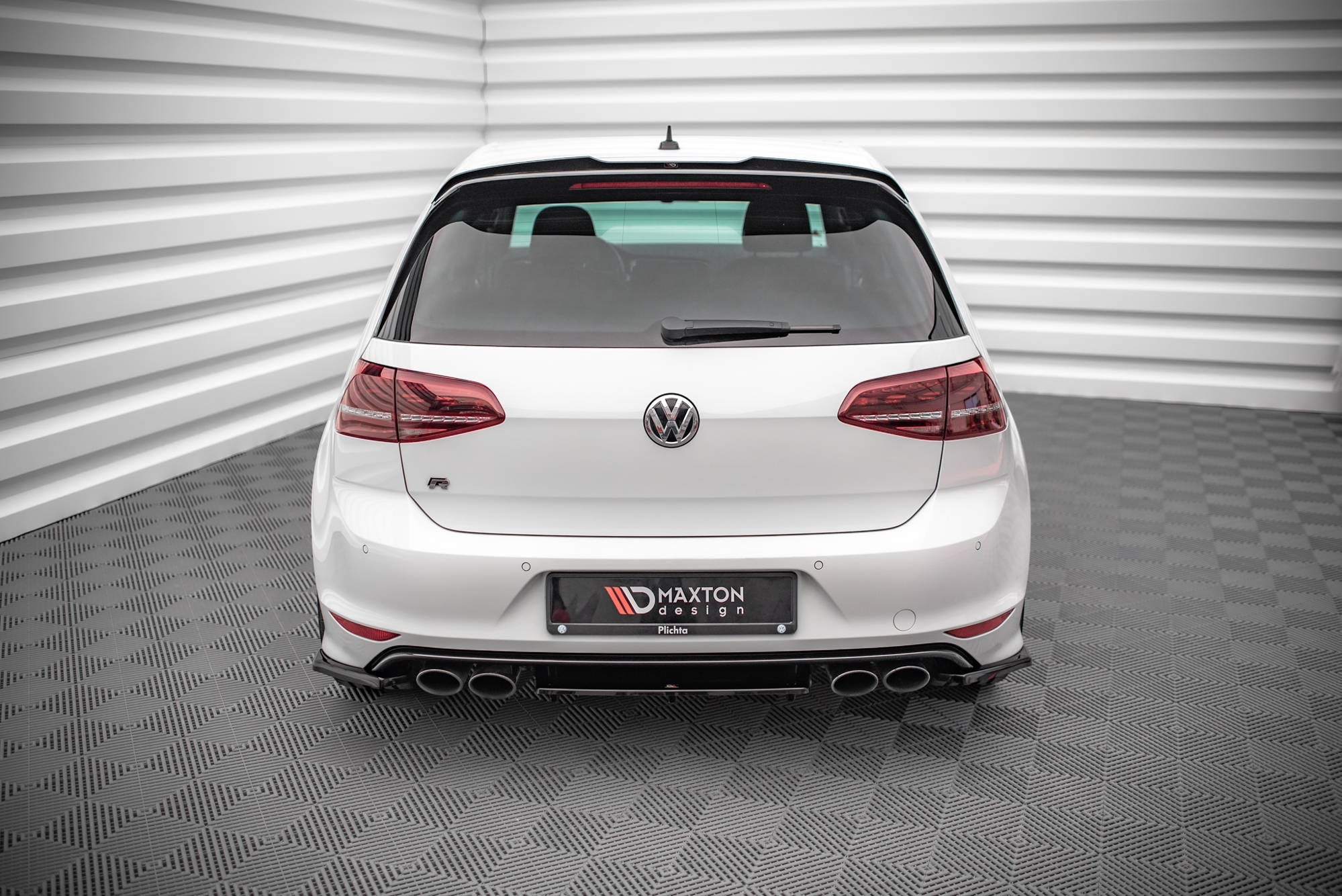 Maxton Design - Heck Ansatz Flaps Diffusor V3 für VW Golf R Mk7 - Aerowerk.