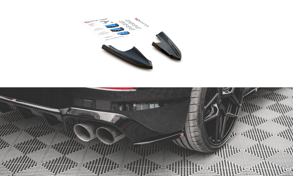 Maxton Design - Heck Ansatz Flaps Diffusor V3 für VW Golf R Mk8 Facelift - Aerowerk.