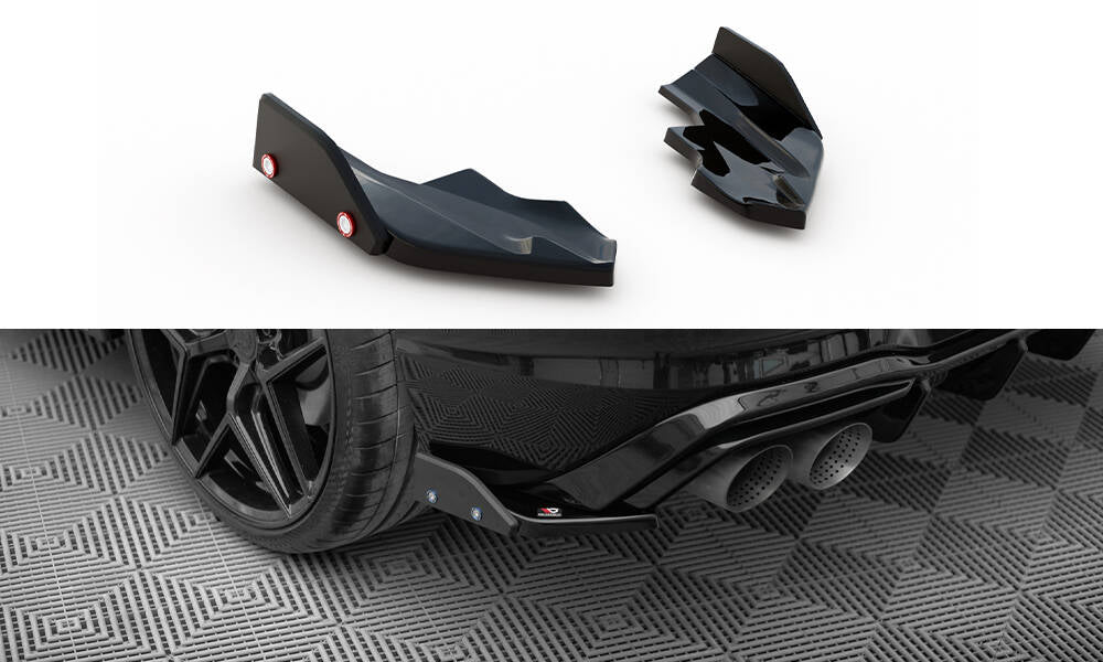 Maxton Design - Heck Ansatz Flaps Diffusor V6 + Flaps für VW Golf R Mk8 Facelift - Aerowerk.