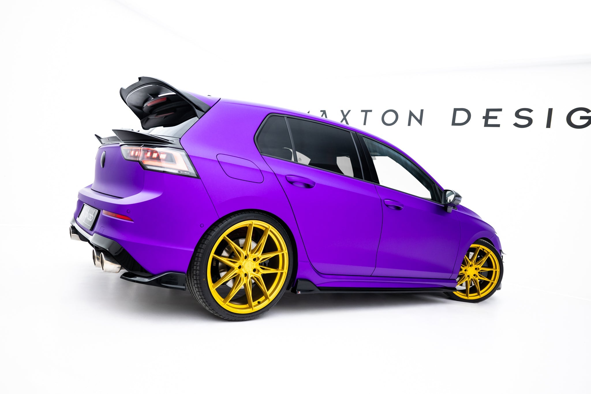 Maxton Design - Heck Ansatz Flaps Diffusor V7 für VW Golf R Mk8 / Mk8 Facelift - Aerowerk.