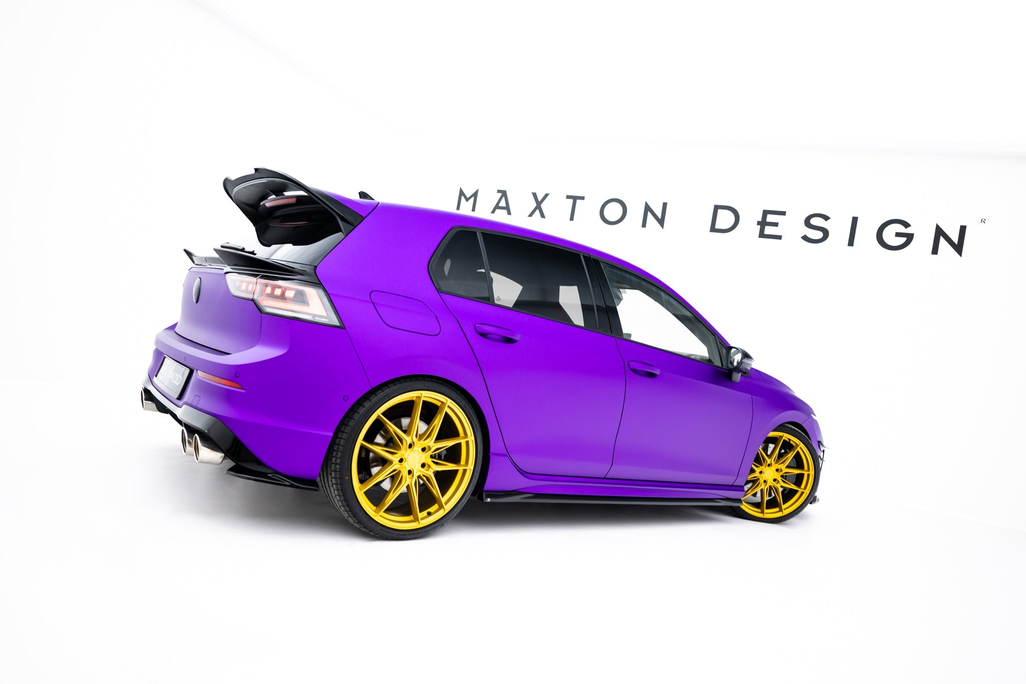 Maxton Design - Heck Ansatz Flaps Diffusor V8 für VW Golf R Mk8 / Mk8 Facelift - Aerowerk.