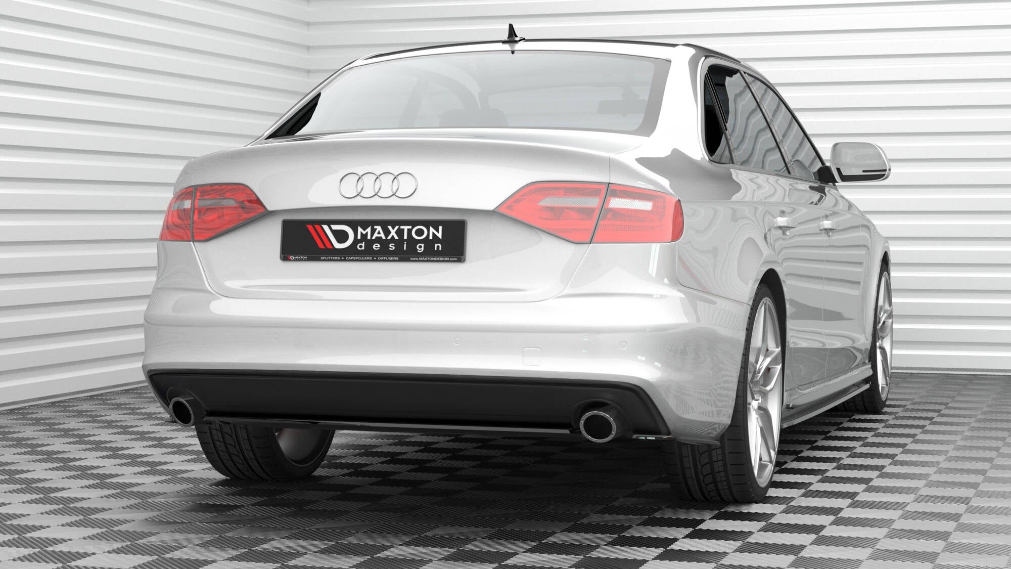 Maxton Design - Heckansatz für Audi A4 S - Line B8 Facelift - Aerowerk.