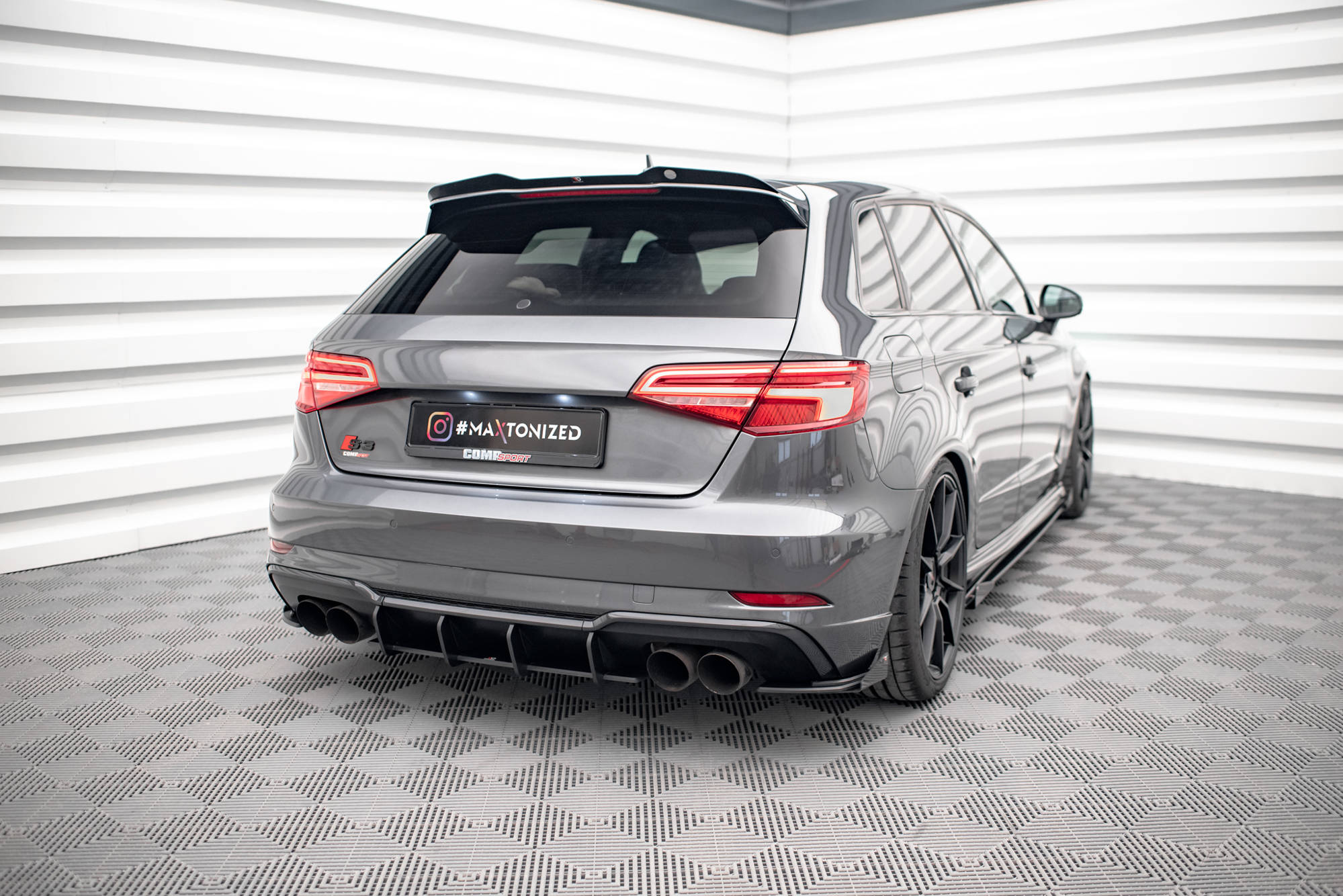 Maxton Design - Hintere Seiten Flaps für Audi S3 Sportback 8V Facelift - Aerowerk.