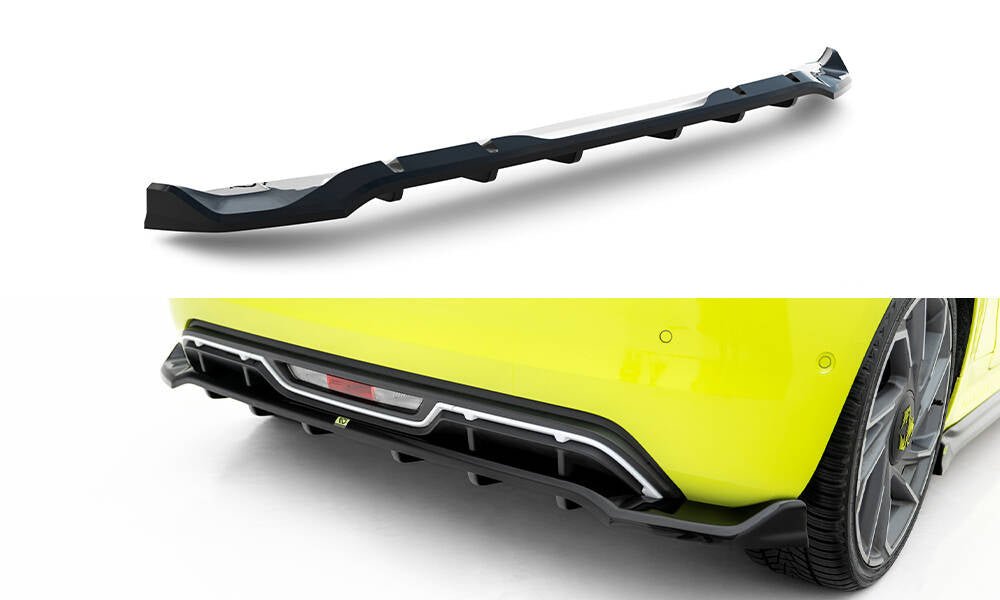 Maxton Design - Mittlerer Cup Diffusor DTM Look Heck Ansatz für Abarth 500e - Aerowerk.