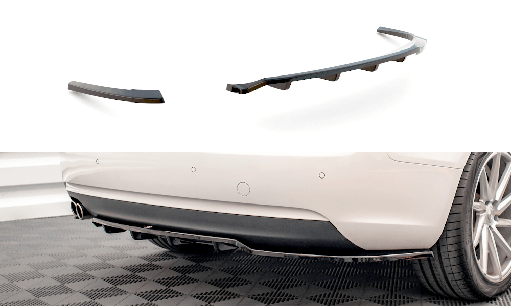 Maxton Design - Mittlerer Cup Diffusor DTM Look Heck Ansatz für Audi A5 Coupe 8T Facelift - Aerowerk.