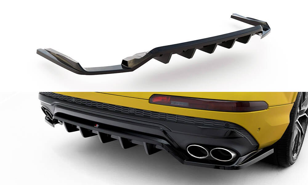 Maxton Design - Mittlerer Cup Diffusor DTM Look Heck Ansatz für Audi SQ7 Mk2 (4M) Facelift - Aerowerk.