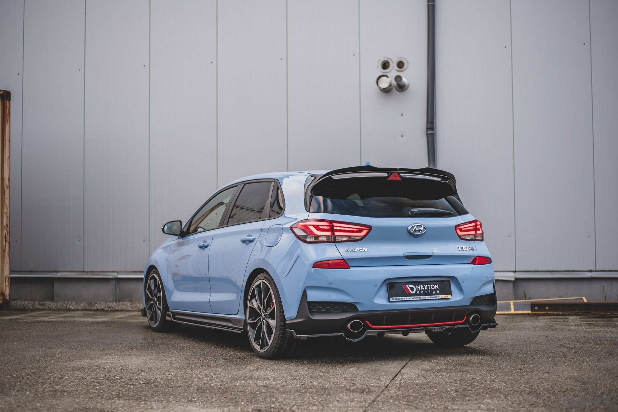 Maxton Design - Mittlerer Cup Diffusor DTM Look Heck Ansatz für Hyundai I30 N Mk3 Hatchback - Aerowerk.