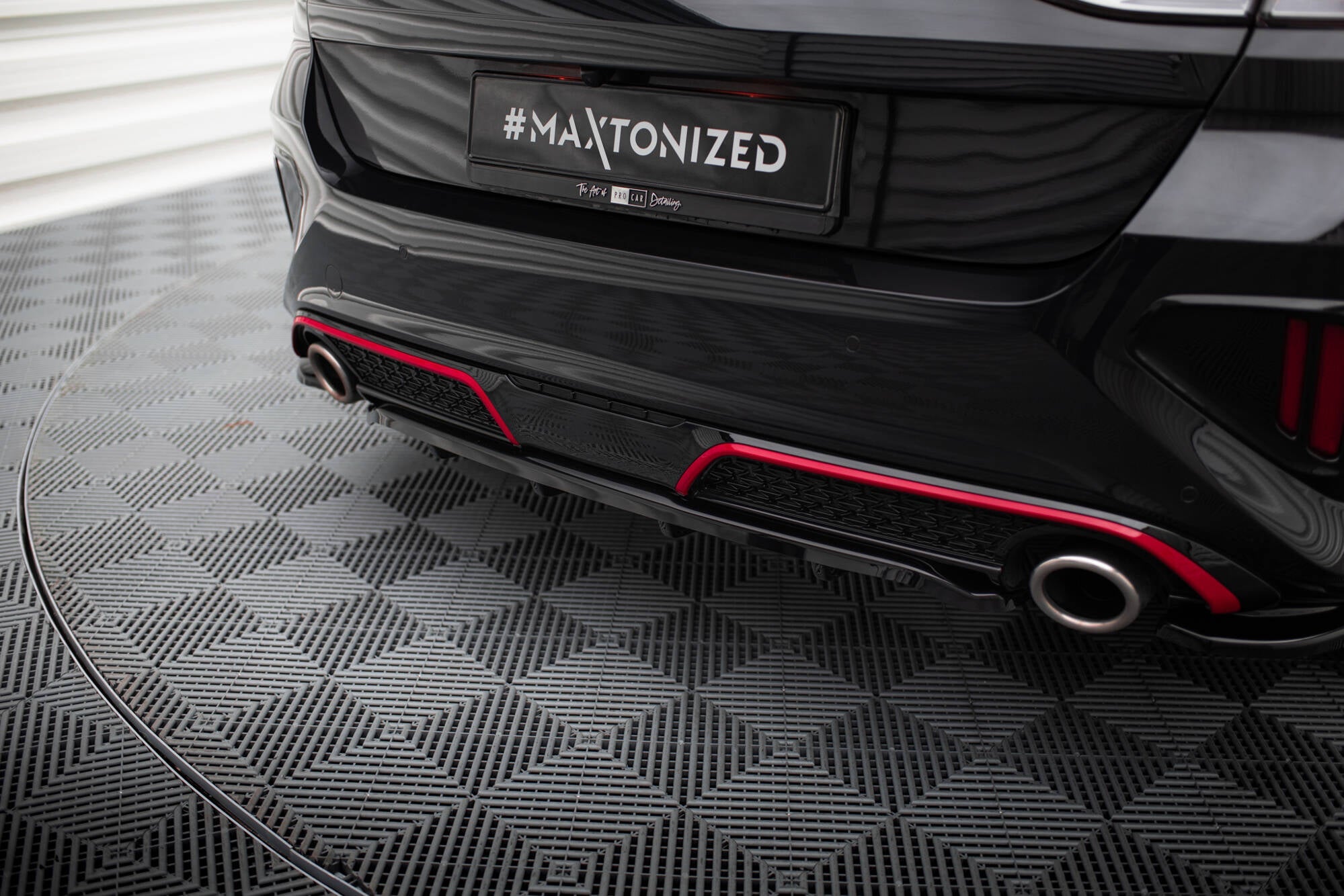 Maxton Design - Mittlerer Cup Diffusor DTM Look Heck Ansatz für Kia Ceed GT Mk3 Facelift - Aerowerk.