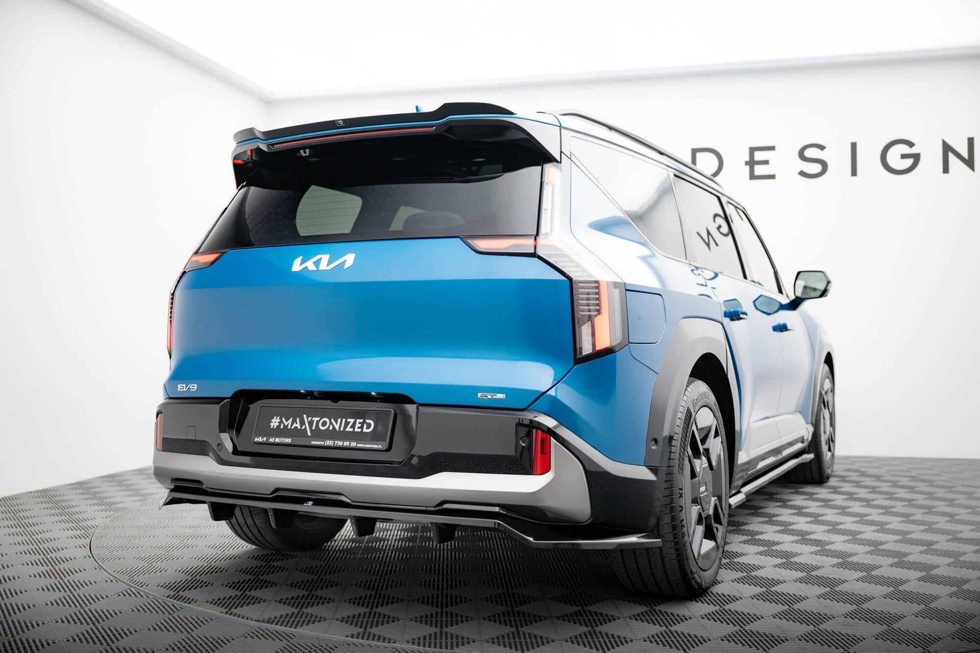 Maxton Design - Mittlerer Cup Diffusor DTM Look Heck Ansatz für Kia EV9 GT - Line Mk1 - Aerowerk.