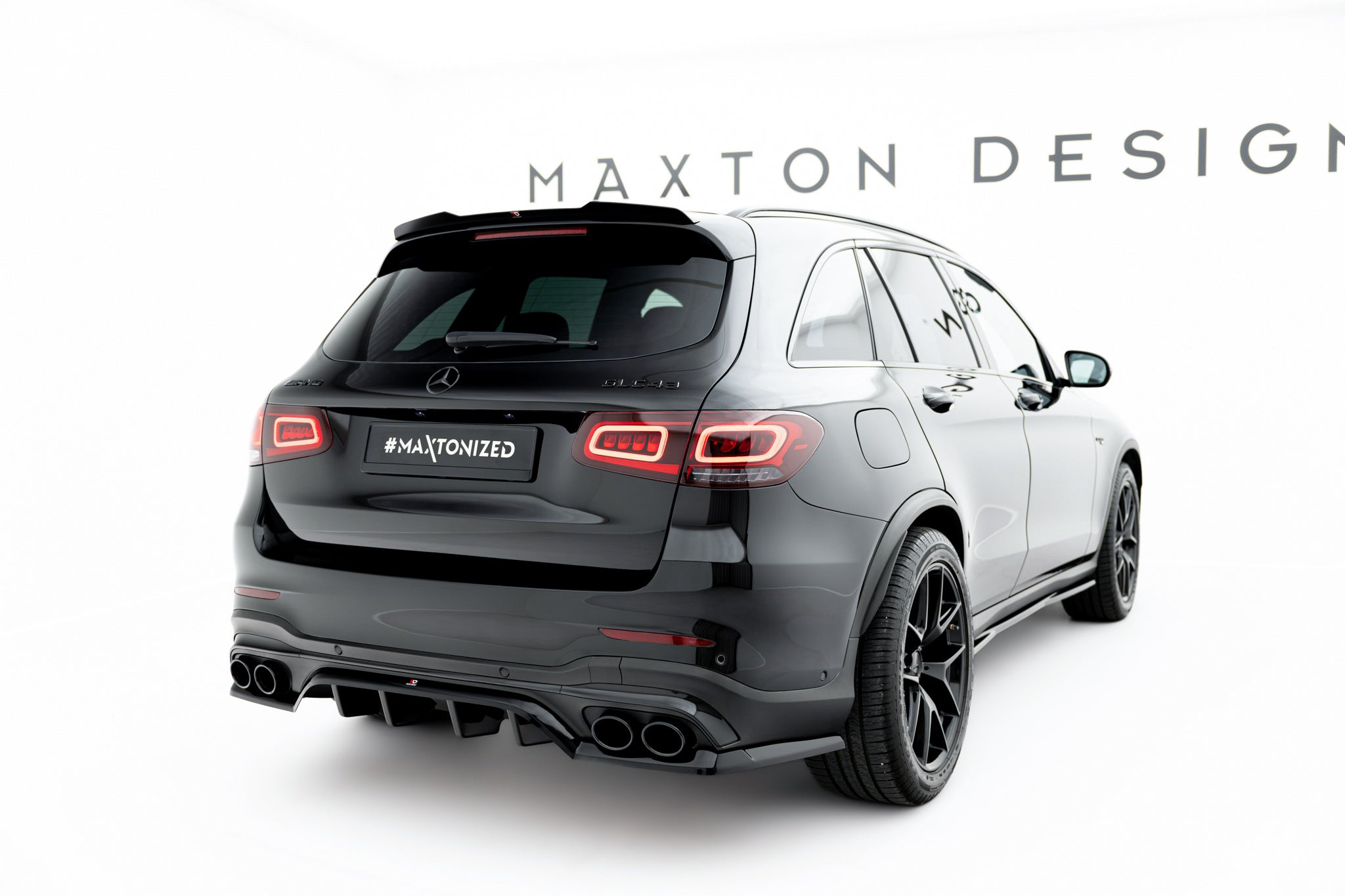 Maxton Design - Mittlerer Cup Diffusor DTM Look Heck Ansatz für Mercedes - AMG GLC 43 SUV X253 Facelift - Aerowerk.