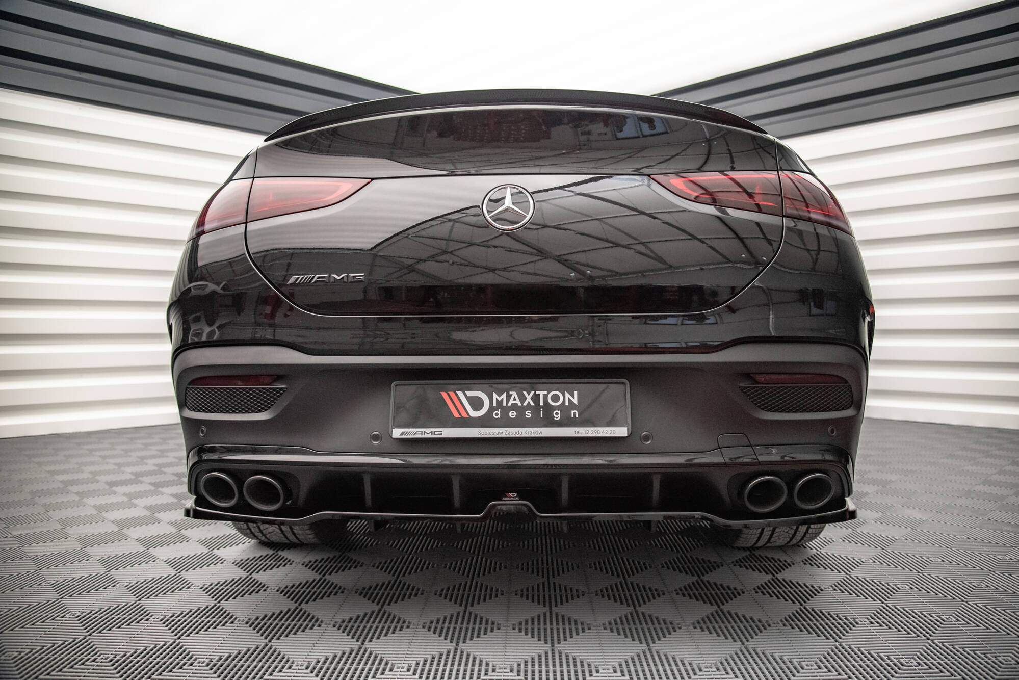 Maxton Design - Mittlerer Cup Diffusor DTM Look Heck Ansatz für Mercedes - AMG GLE 53 Coupe C167 / C167 Facelift - Aerowerk.
