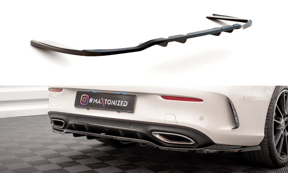 Maxton Design - Mittlerer Cup Diffusor DTM Look Heck Ansatz für Mercedes - Benz C Coupe AMG - Line C205 Facelift - Aerowerk.