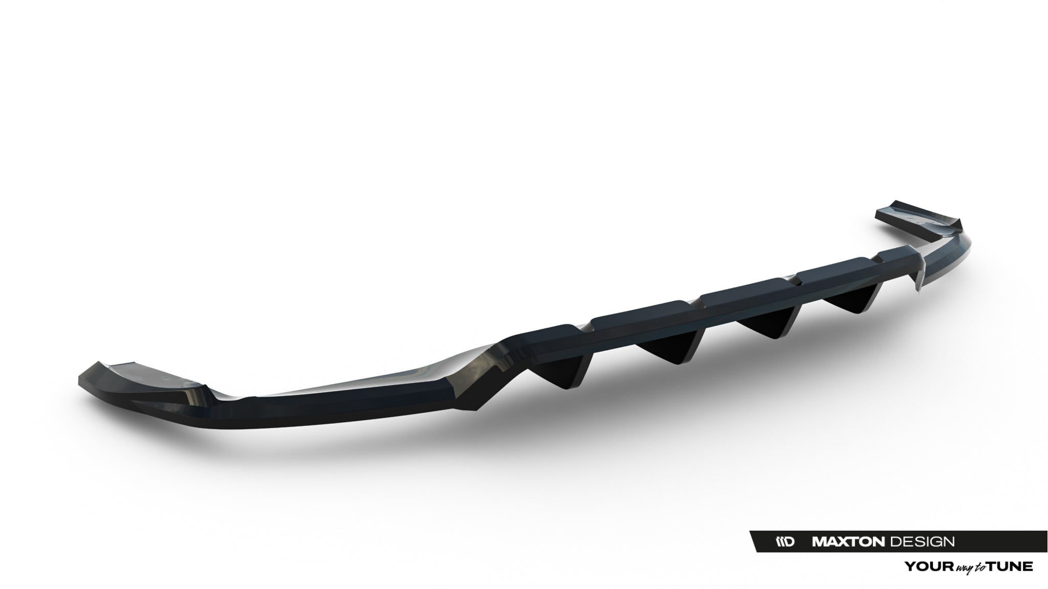 Maxton Design - Mittlerer Cup Diffusor DTM Look Heck Ansatz für Mercedes - Benz GLA 45 AMG X156 Facelift - Aerowerk.